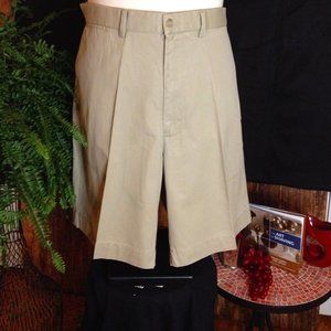 Mens Polo by Ralph Lauren Flat Front Khaki Shorts